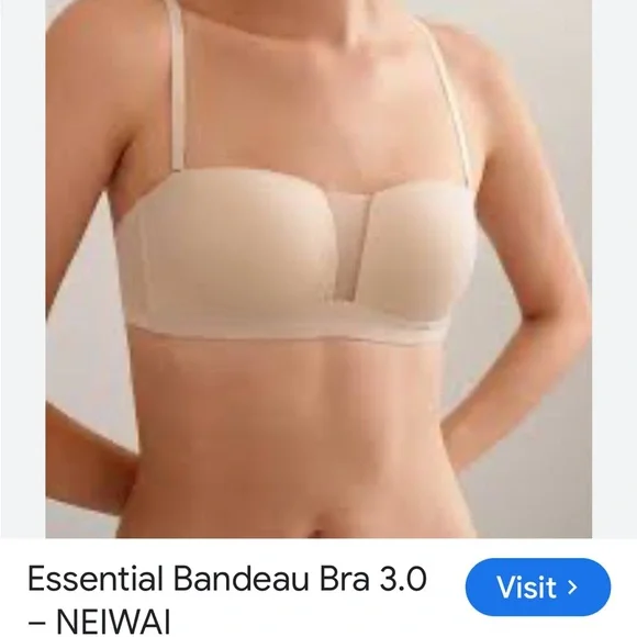 Neiwai Essentials Bandeau Bra NWT Size S - Picture 3 of 9